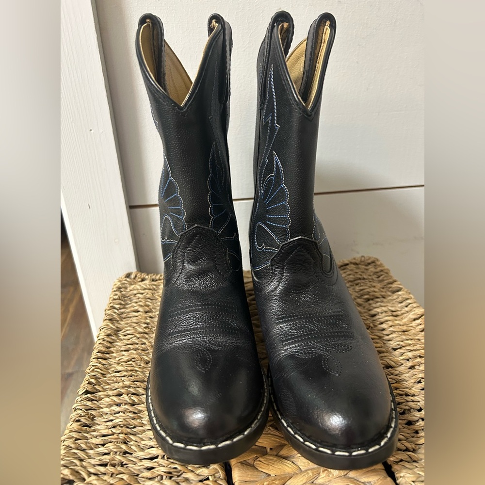 Masterson Boot Co. unisex youth leather cowboy boots. New?? Size 2.5 # RB2001C